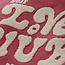 Daily7 winter sweater meisjes - rood - brushed print