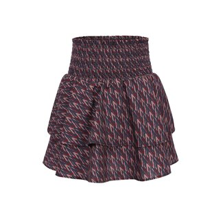 LOOXS 10sixteen winter smock skort meisjes - bordeaux rood/roze - camouflage