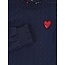 LOOXS Little winter crinckle top meisjes - donker blauw - ruffle