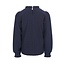 LOOXS Little winter crinckle top meisjes - donker blauw - ruffle
