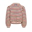LOOXS Little winter sweater meisjes - rood - gestreept/lurex