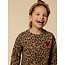 LOOXS Little winter sweater meisjes - bruin - luipaard