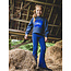 LOOXS Little winter sweater meisjes - donker blauw - ruffle/met capuchon