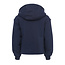 LOOXS Little winter sweater meisjes - donker blauw - ruffle/met capuchon