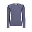 LOOXS Little winter t-shirt meisjes - blauw - geruit/gestreept/longsleeve
