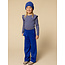 LOOXS Little winter t-shirt meisjes - blauw - geruit/gestreept/longsleeve