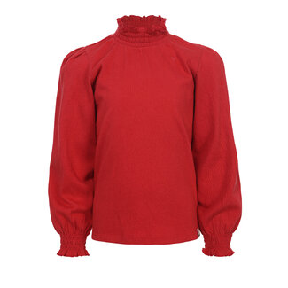 LOOXS Little winter t-shirt meisjes - rood - longsleeve LOOXS Little winter t-shirt meisjes - rood - longsleeve