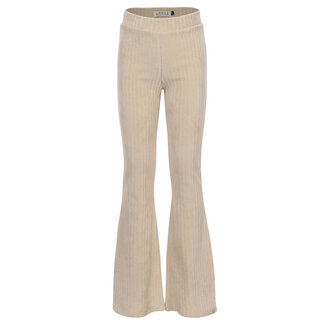 LOOXS Little winter velvet flare broek meisjes - zand - rib LOOXS Little winter velvet flare broek meisjes - zand - rib