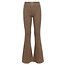 LOOXS Little winter flare broek meisjes - bruin - mini luipaard/rib