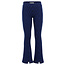 LOOXS Little winter flare broek meisjes - blauw - hartjes/jaquard