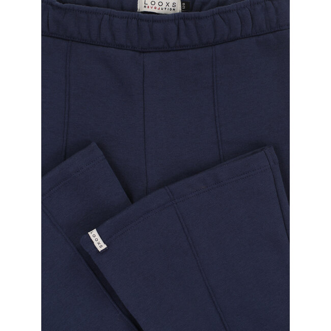 LOOXS Little winter flare broek meisjes - donker blauw