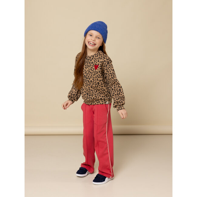 LOOXS Little winter sweat broek meisjes - rood