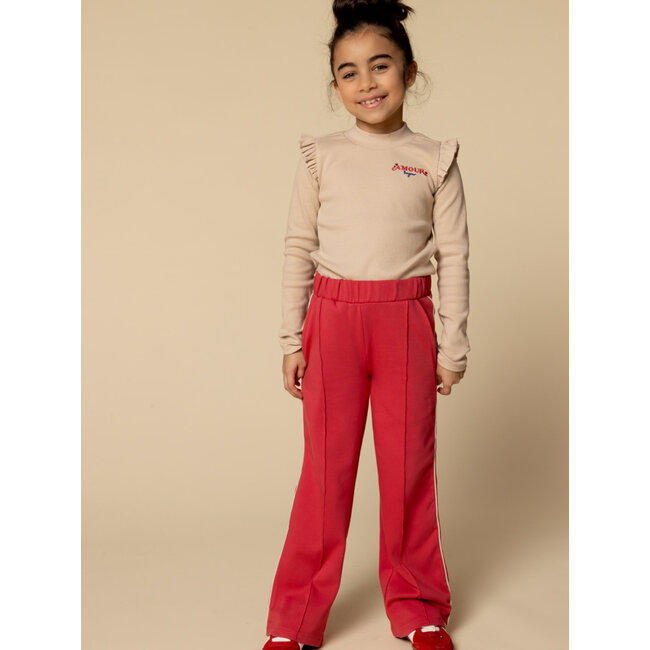 LOOXS Little winter sweat broek meisjes - rood