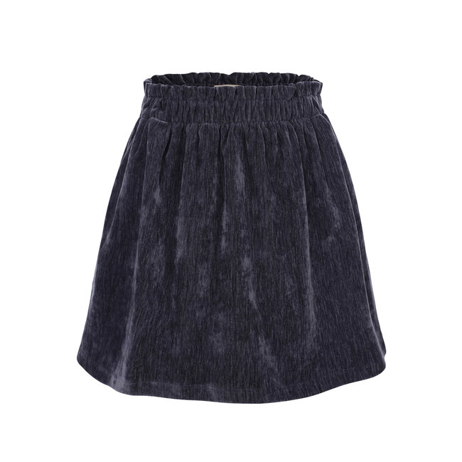 LOOXS Little winter velvet rok meisjes - donker blauw