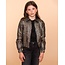 Geisha winter jas meisjes - goud/zwart - metallic, luipaard