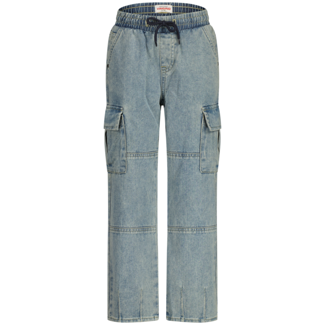 Vingino winter jeans broek jongens - blauw - Gino cargo