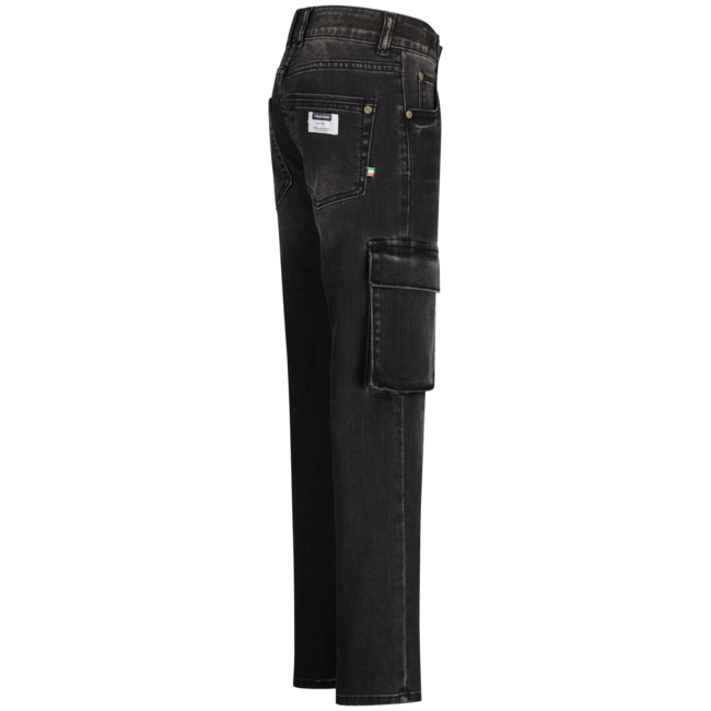 Vingino winter jeans broek jongens - zwart - Paolo Cargo - straight fit