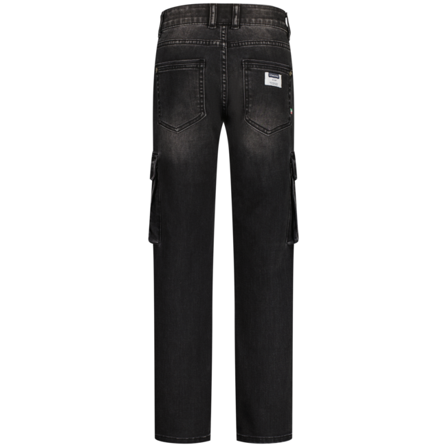 Vingino winter jeans broek jongens - zwart - Paolo Cargo - straight fit
