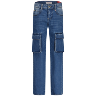 Vingino winter jeans broek jongens - blauw - Paolo Cargo - straight fit