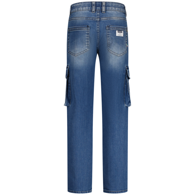 Vingino winter jeans broek jongens - blauw - Paolo Cargo - straight fit