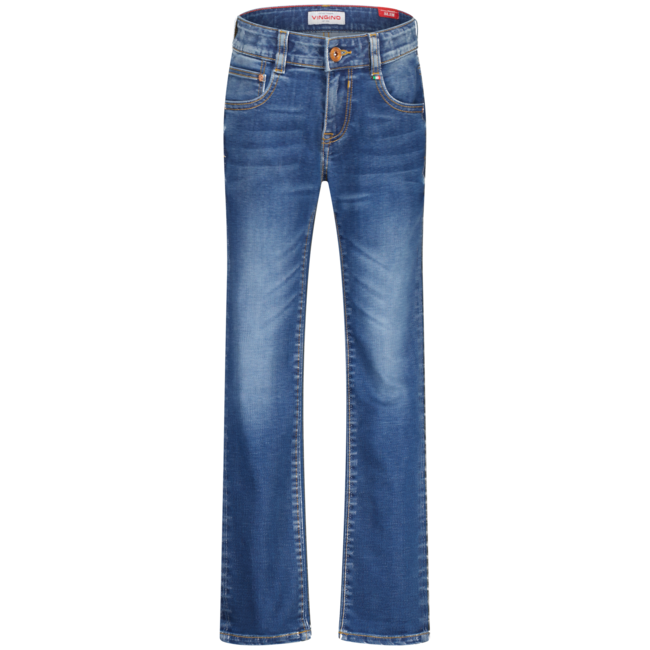 Vingino winter jeans broek jongens - midden blauw - Dante - slim fit