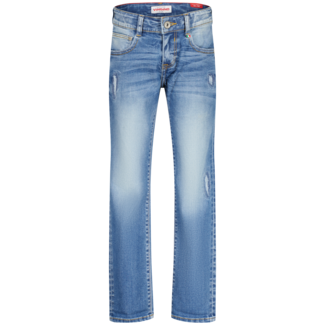 Vingino winter jeans broek jongens - old vintage blauw - Dante craftes - slim fit