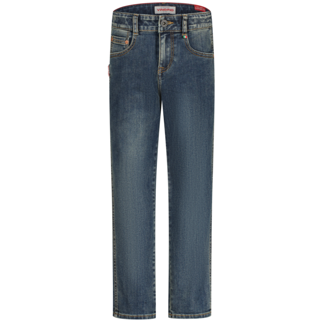 Vingino winter jeans broek jongens - midden blauw - Constantino - loose fit