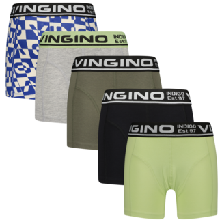 Vingino winter ondergoed jongens - lime - 5-pack