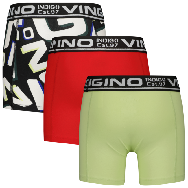 Vingino winter ondergoed jongens - rood - 3-pack