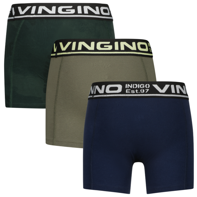 Vingino winter ondergoed jongens - army groen - 3-pack