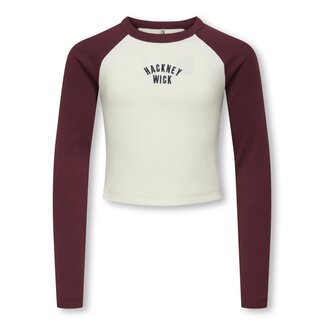 Kids ONLY winter top meisjes - paars - KogBina - slim fit, longsleeve