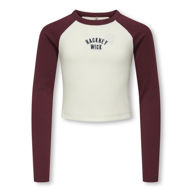 Kids ONLY winter top meisjes - paars - KogBina - slim fit, longsleeve