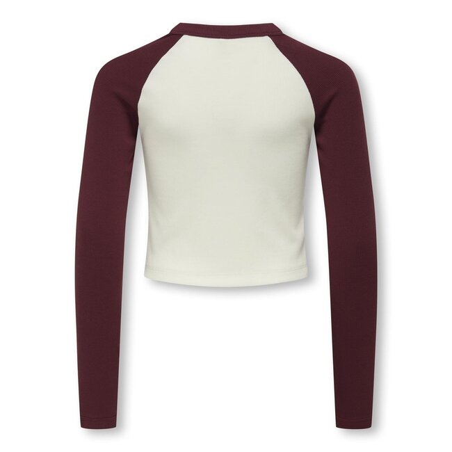 Kids ONLY winter top meisjes - paars - KogBina - slim fit, longsleeve