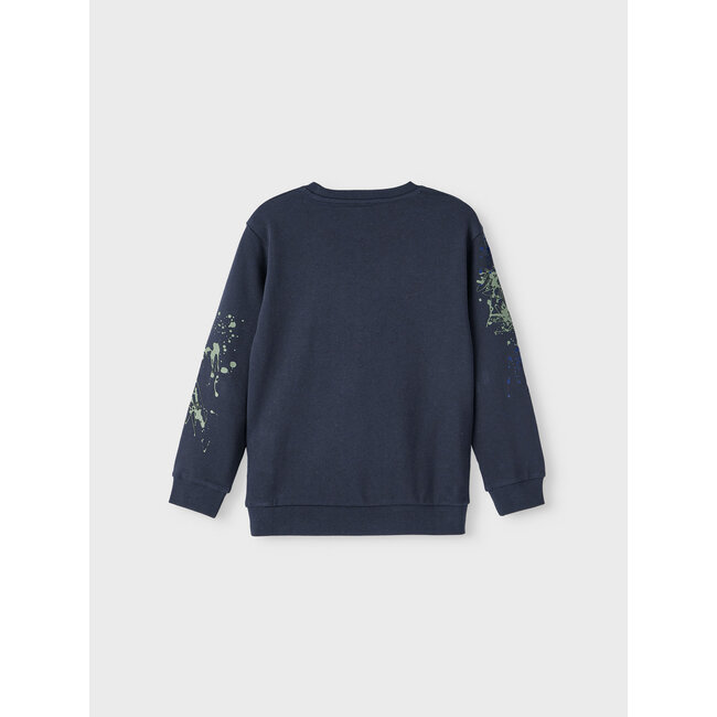 Name it winter sweater jongens - blauw - NkmPbambo