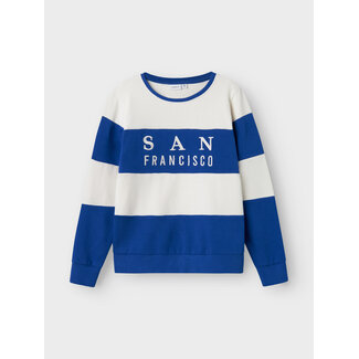 Name it winter sweater jongens - blauw - NkmPfungi
