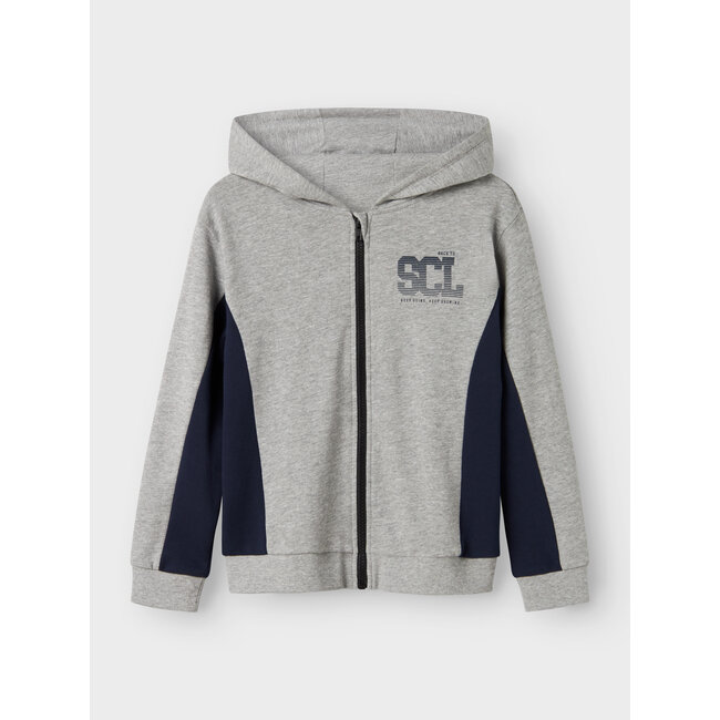 Name it winter sweat vest jongens - grijs - NkmLenno