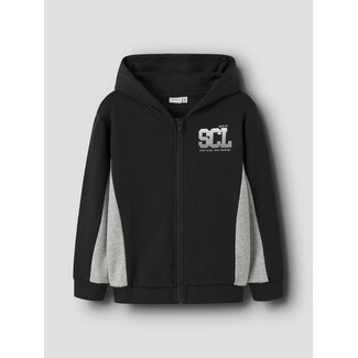 Name it winter sweat vest jongens - zwart - NkmLenno