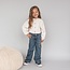 Your wishes winter jeansbroek meisjes - blauw - wide leg fit, bloem