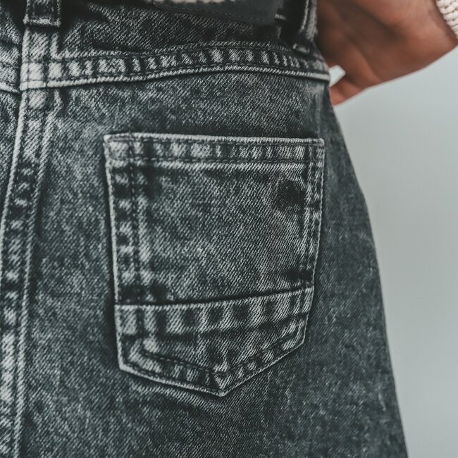 Your wishes winter rok meisjes - grijs - denim, glitter, stretch