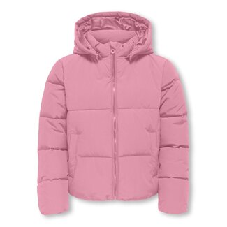Kids ONLY winter winterjas meisjes - roze - puffer - Kogmalia