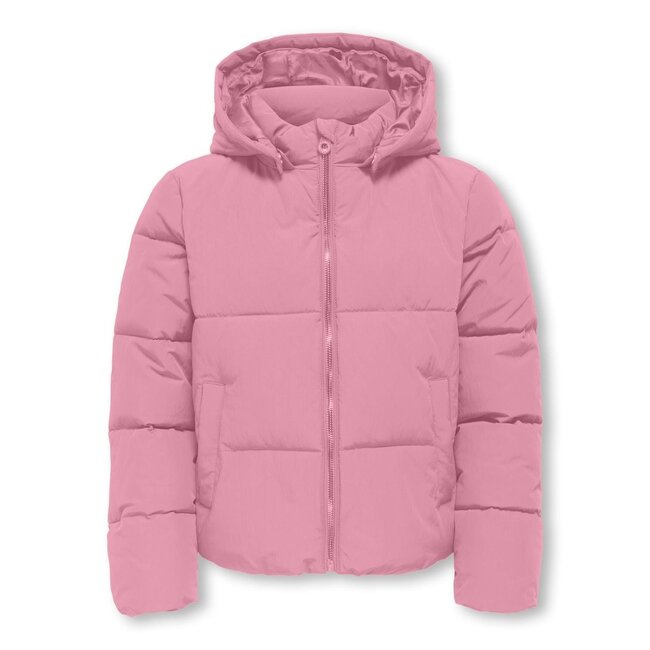 Kids ONLY winter winterjas meisjes - roze - puffer - Kogmalia