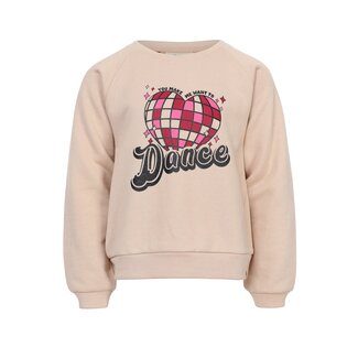 LOOXS Little winter sweater meisjes - beige - lurex LOOXS Little winter sweater meisjes - beige - lurex