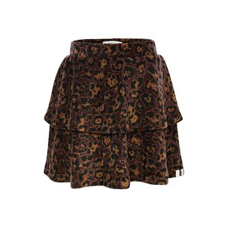 LOOXS Little winter velvet rok meisjes - bruin - luipaard LOOXS Little winter velvet rok meisjes - bruin - luipaard