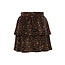 LOOXS Little winter velvet rok meisjes - bruin - luipaard