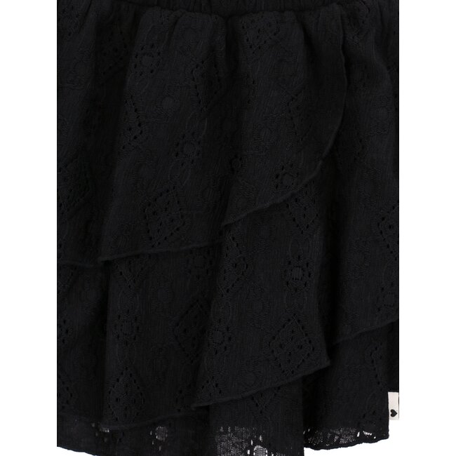 LOOXS Little winter lace rok meisjes - zwart
