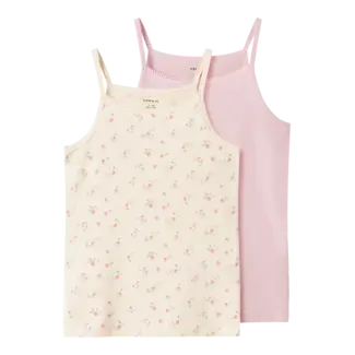 Name it winter ondergoed meisjes - wit - 2p top - NkfStrap