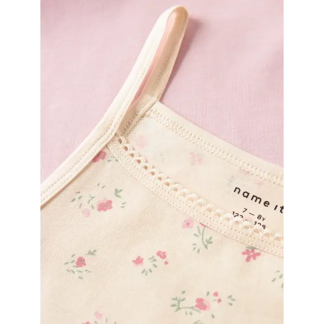 Name it winter ondergoed meisjes - wit - 2p top - NkfStrap