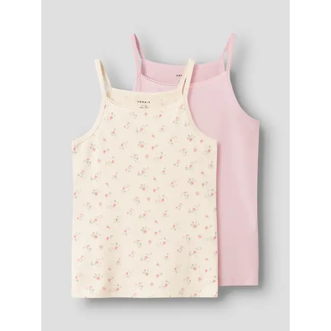 Name it winter ondergoed meisjes - wit - 2p top - NkfStrap