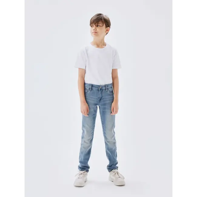 Name it winter jeansbroek jongens - blauw - xslim fit - NkmTheo