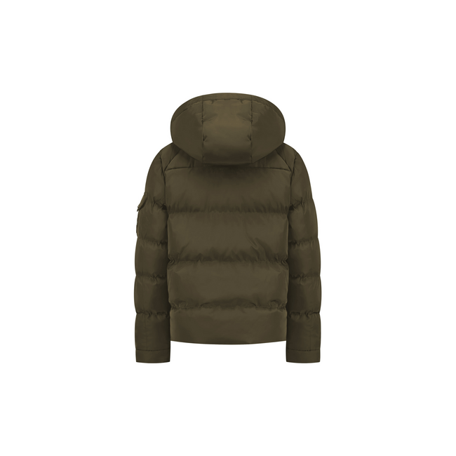 Malelions winter winterjas jongens - army groen - Patch Puffer